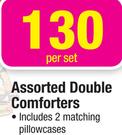 Assorted Double Comforters-Per Set