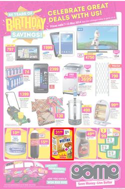 Game : Birthday Savings (7 May - 13 May 2014), page 1