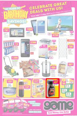 Game : Birthday Savings (7 May - 13 May 2014), page 1