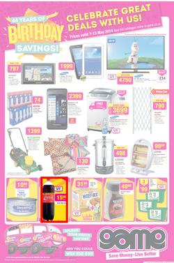 Game : Birthday Savings (7 May - 13 May 2014), page 1
