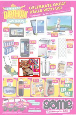 Game : Birthday Savings (7 May - 13 May 2014), page 1