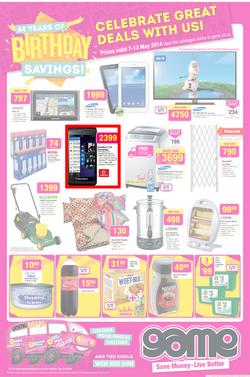Game : Birthday Savings (7 May - 13 May 2014), page 1