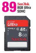 Sandisk 8GB Ultra SDHC