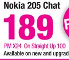 Nokia 205 Chat-On Straight Up 100