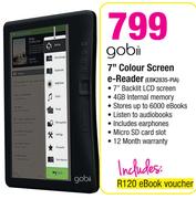 Gobii 7" Colour Screen E-Reader