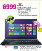 Packard Bell Intel Core i3 Notebook