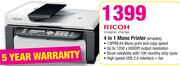Ricoh 4 In 1 Mono Printer