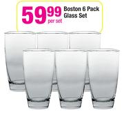 Boston 6 Pack Glass Set Per Set