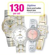 Digitime Gents And Ladies Watch Sets-Per Set
