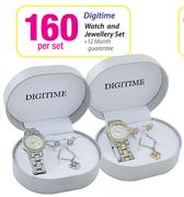 Digitime Watch And Jewellery Set-Per Set