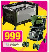 Little One Retro Camp Cot Or Stroller-Each