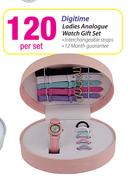 Digitime Ladies Analogue Watch Gift Set-per Set