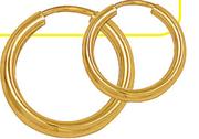 9ct Gold And Silver Large Earring-Each