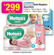 Huggies Gold Megabox Boys/Girls Per Pack