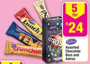 Cadbury Assorted Chocolate Bars And Astros-5's