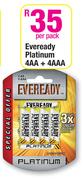 Eveready Platinum 4AA + 4AAA Per Pack