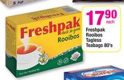 Freshpak Rooibos Tagless Teabags-80's