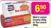 Moir's Lemon Creams-200g Or Tea Lovers-200g Each