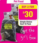 Simple Choice Hoof 10 Pack-2's