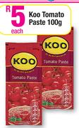 Koo Tomato Paste-100g Each