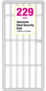 Awesome Steel Security Gate White Or Bronze-Each