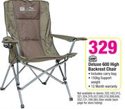 Camp Master Deluxe 600 High Backrest Chair