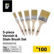 Go Paint 5 Piece Varnish & Stain Brush Set