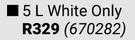Fired Earth 5L Soft Sheen (White Only)