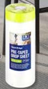 Upper Edge Pre Taped Drop Sheet 1.8m x 20m