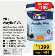 Dulux 10L Acrylic PVA