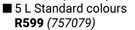 Fired Earth 5L Rubber Coat (Standard Colours)