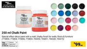 Fired Earth Chalk Paint-250ml Each