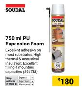 Soudal PU Expansion Foam 594788-750ml