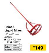 Paint & Liquid Mixer 53081-120 x 600mm