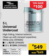 Fired Earth Universal Undercoat 599685-5Ltr