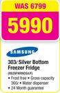 Samsung 303L Silver Bottom Freezer Fridge RB29FWRNDSA/F