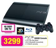 PS3 500GB Console