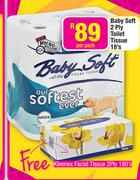 Baby Soft 2-Ply Toilet Tissue-18's