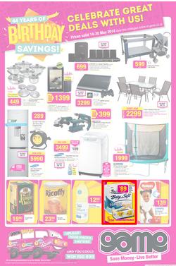 Game : Birthday Savings (14 May - 20 May 2014), page 1