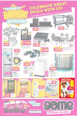 Game : Birthday Savings (14 May - 20 May 2014), page 1