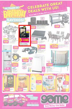 Game : Birthday Savings (14 May - 20 May 2014), page 1