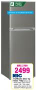 Kic 215L Metallic Silver Top Freezer Fridge KTF523/1 ME