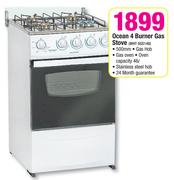 Ocean 4 Burner Gas Stove WHT OGS148