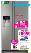 Samsung 516L Metallic Silver Side By Side Fridge RSA1DTMG