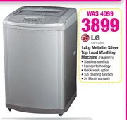 Lg 14kg Metallic Silver Top Load Washing Machine T1449TEFT1