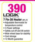 Logik 7 Fin Oil Heater NY-J7