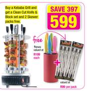 Kebaba Grill And Clean Cut Knife
