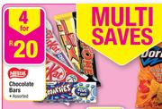 Nestle Chocolate Bars Assorted-4's