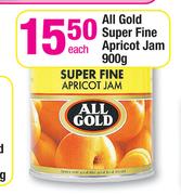 All Gold Super Fine Apricot Jam-900g Each