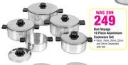  Bon Voyage 10 Piece Aluminium Cookware Set